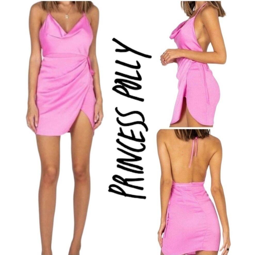 Princess Polly Ensley Bubble Gum Pink Mini Dress Size: 6 (Small)